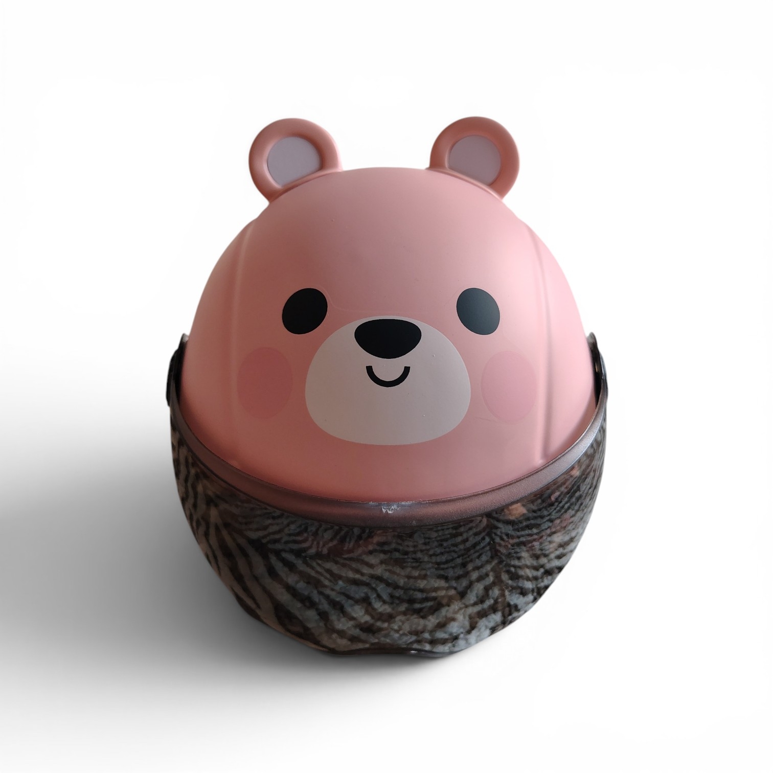 Casco infantil presentacion oso vista frontal