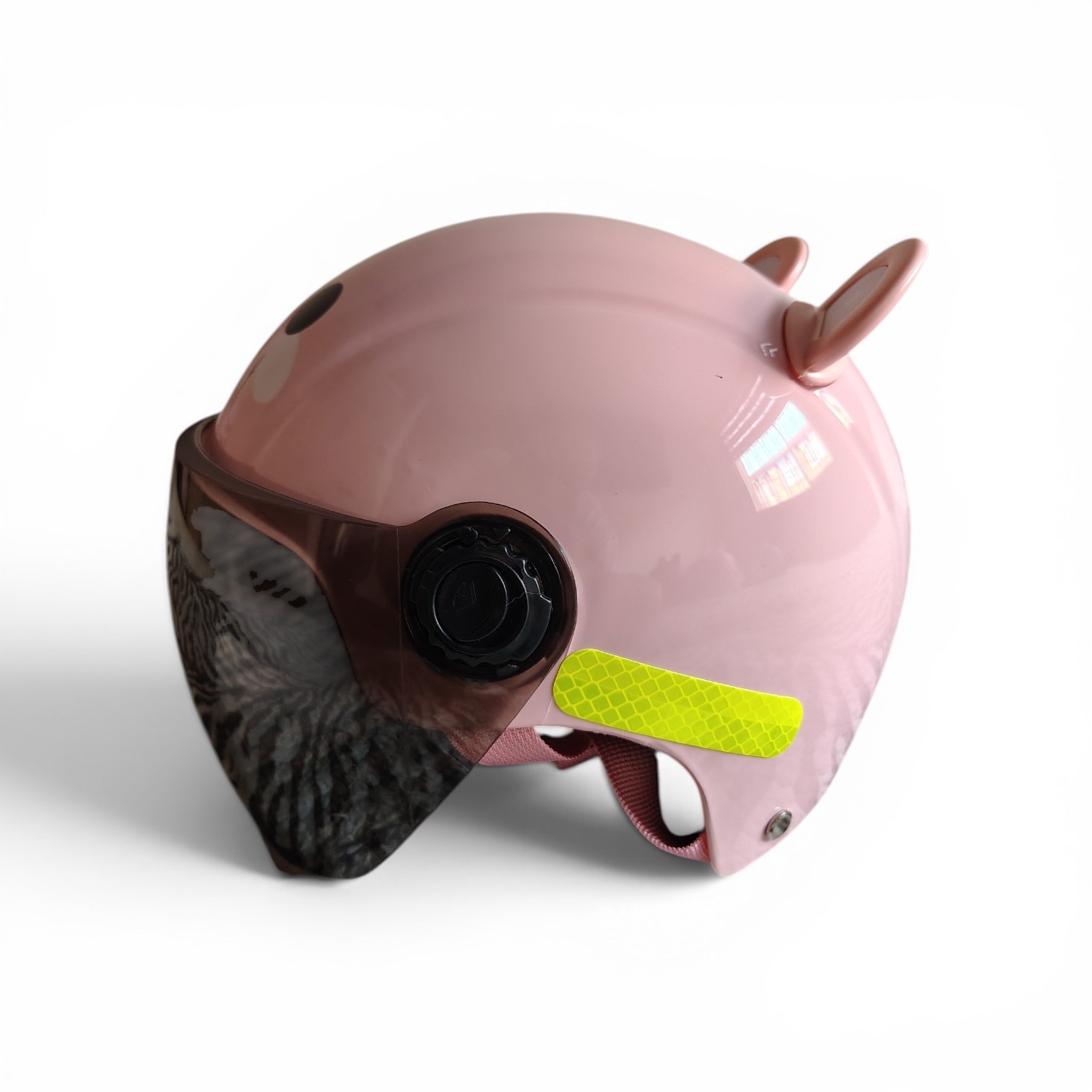 Casco infantil presentacion piggy vista lateral