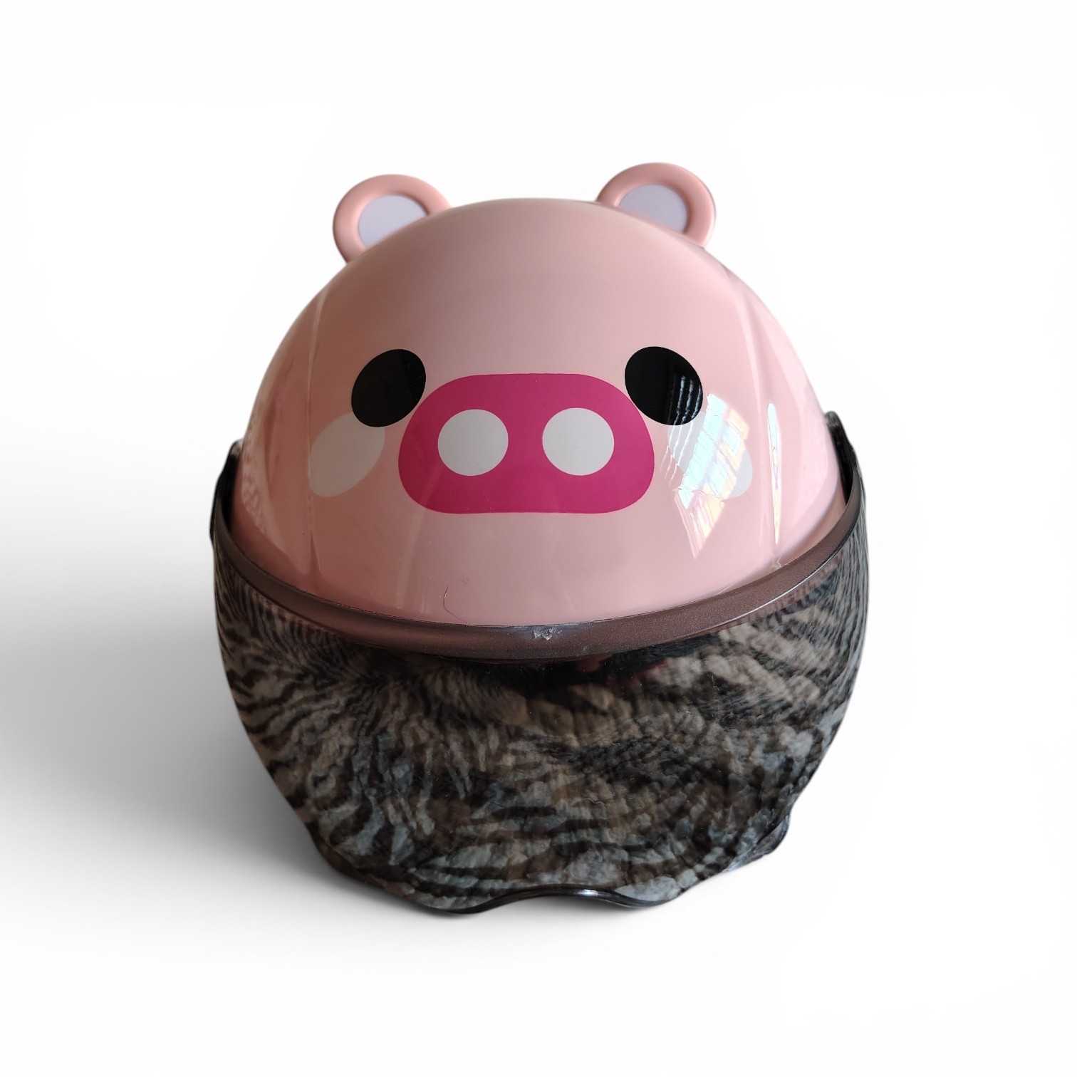 Casco infantil presentacion piggy vista frontal
